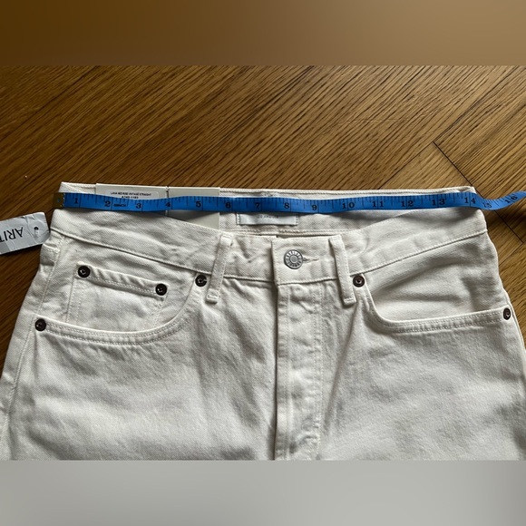 NEW W/ TAGS AGOLDE Lana Mid-rise Vintage Straight Legged Jeans In Drum (size 23) - Picture 5 of 6